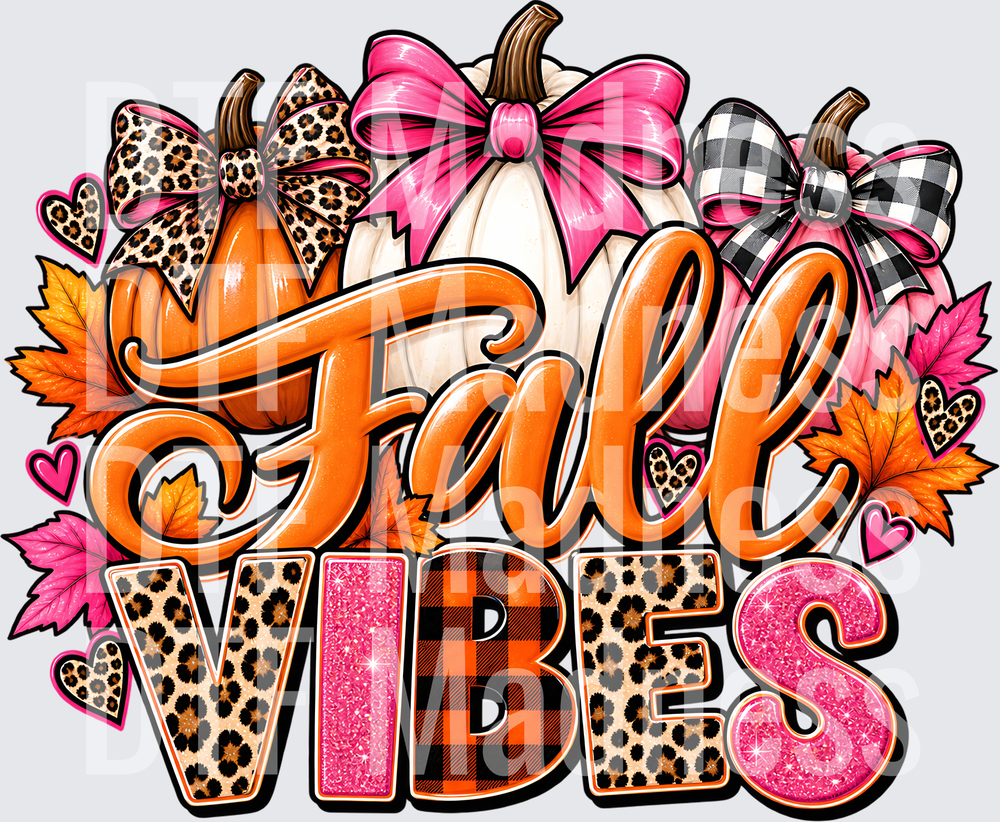 Glittery Fall Vibes Pumpkin Sticker