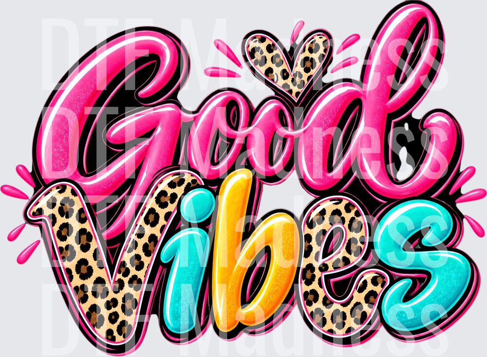 Good Vibes Leopard Pop